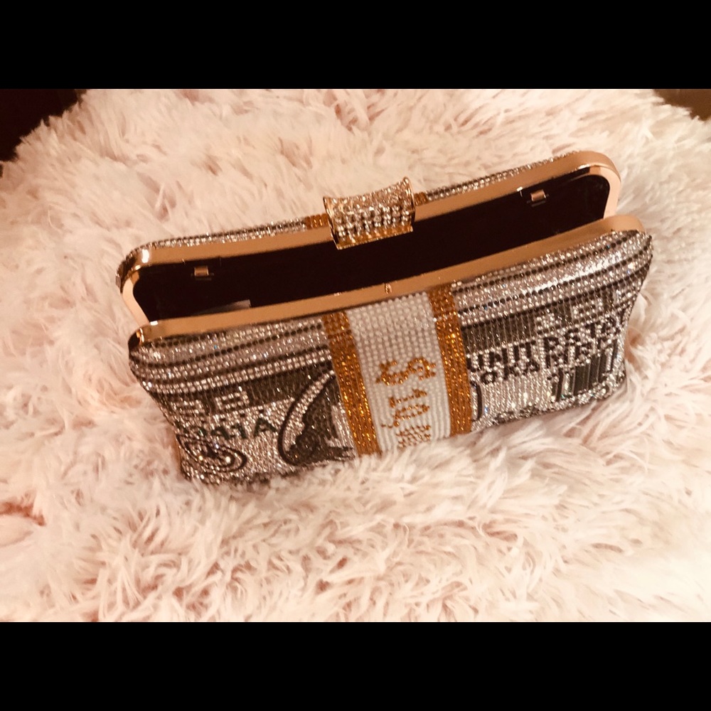 Rhinestone moneybag